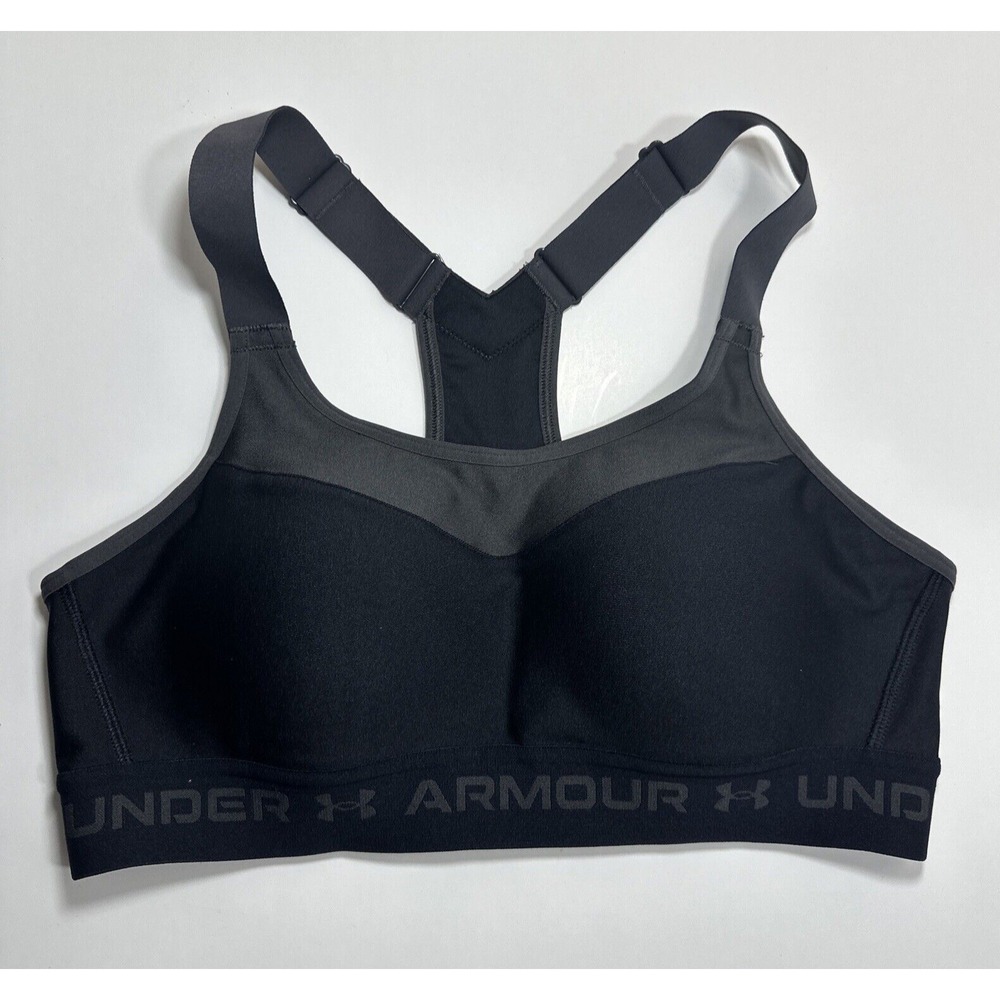 Under Armour 36A Women's High Impact Crossback Sports Bra Wireless Black1355109